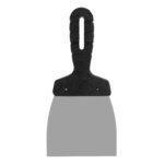 Шпательная лопатка из нержавеющей стали, 100 мм, пластмассовая ручка Сибртех