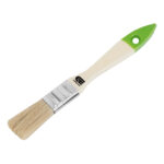 Кисть плоская 20 мм, натуральная щетина, деревянная ручка Сибртех