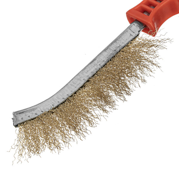 Щетка металлическая латунированная, пластиковая ручка Matrix — изображение 4