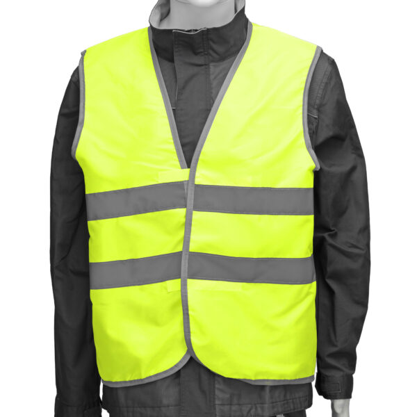 Жилет сигнальный, желтый, размер XXL Сибртех — изображение 3