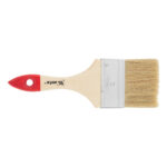 Кисть плоская "Стандарт" 3" (75 мм) натуральная щетина, деревянная ручка MTX — изображение 2