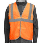 Жилет сигнальный, оранжевый, размер XXL Сибртех — изображение 3