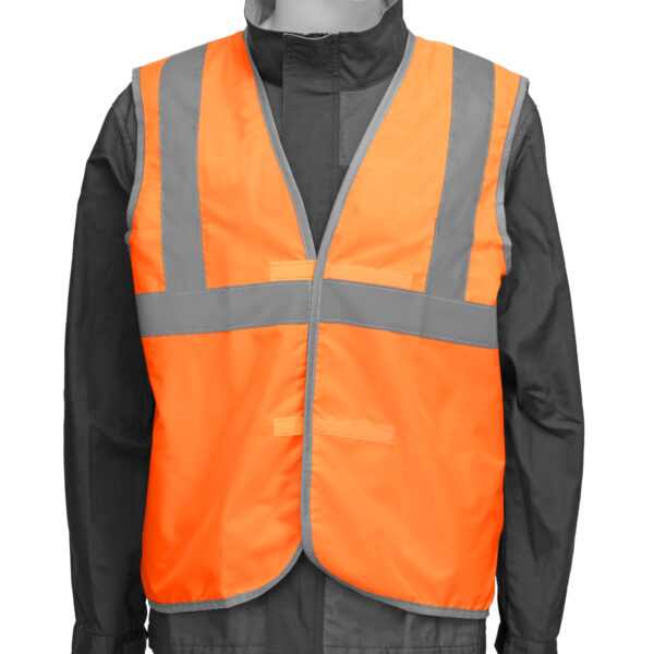 Жилет сигнальный, оранжевый, размер XXL Сибртех — изображение 3