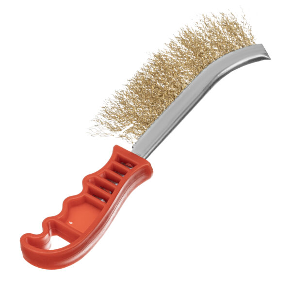 Щетка металлическая латунированная, пластиковая ручка Matrix — изображение 3