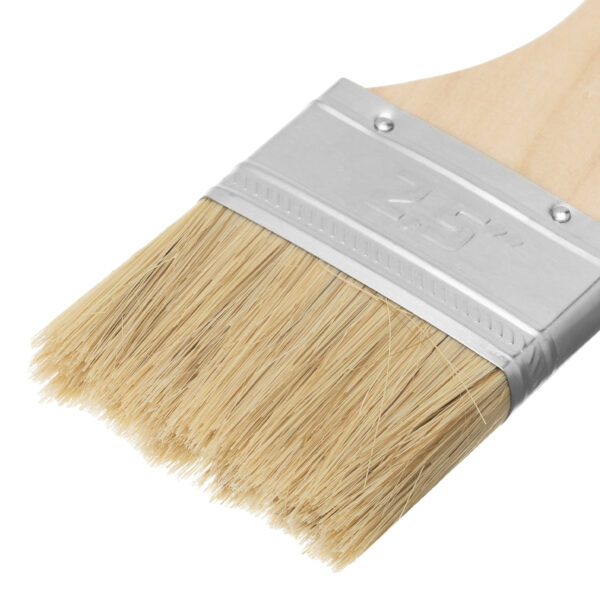 Кисть плоская "Стандарт" 2.5" (63 мм) натуральная щетина, деревянная ручка MTX