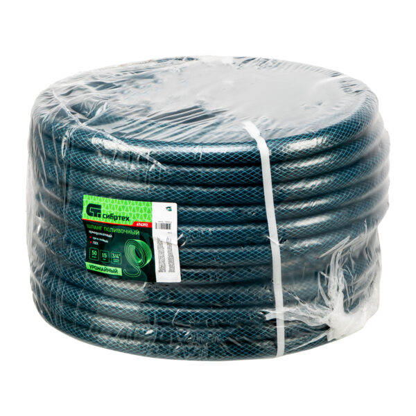 Шланг поливочный армированный ПВХ 3/4", 50 м, урожайный Сибртех — изображение 5