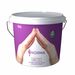 Акриловая краска для стен и потолков Norma Arctic, 1 кг