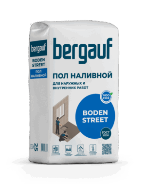 Наливной пол Bergauf Boden street, 25 кг