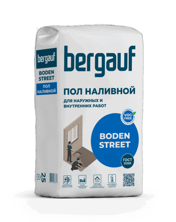 Наливной пол Bergauf Boden street, 25 кг — изображение 1