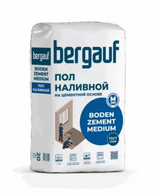 Наливной пол Bergauf Boden zement medium, 20 кг