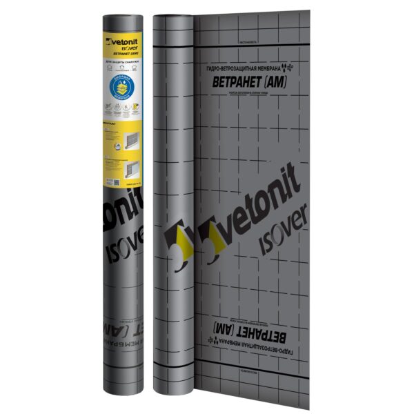 Гидро-Ветро Защитная Мембрана Isover Ветранет (AM) 70 м2 — изображение 1