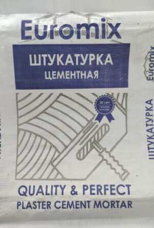 Euromix цементная штукатурка, 25 кг