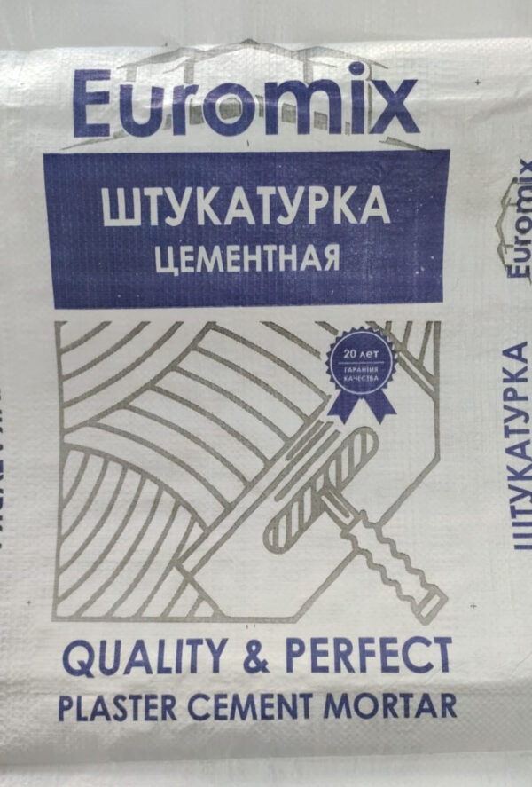 Euromix цементная штукатурка, 25 кг — изображение 1