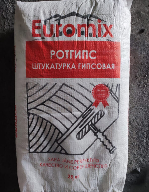 Euromix гипсовая ротгипс, 25 кг — изображение 1