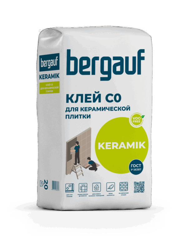 Клей плиточный Bergauf Keramik, 25 кг — изображение 1