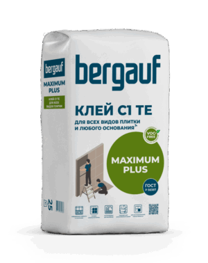 Клей плиточный Bergauf Maximum plus, 25 кг