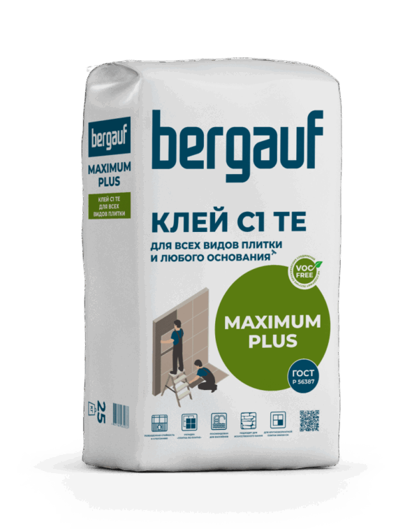 Клей плиточный Bergauf Maximum plus, 25 кг — изображение 1