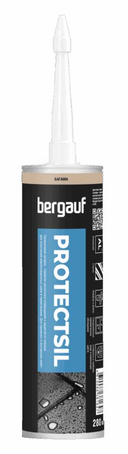 Силиконовая затирка-герметик Bergauf Protectsil, 280 мл