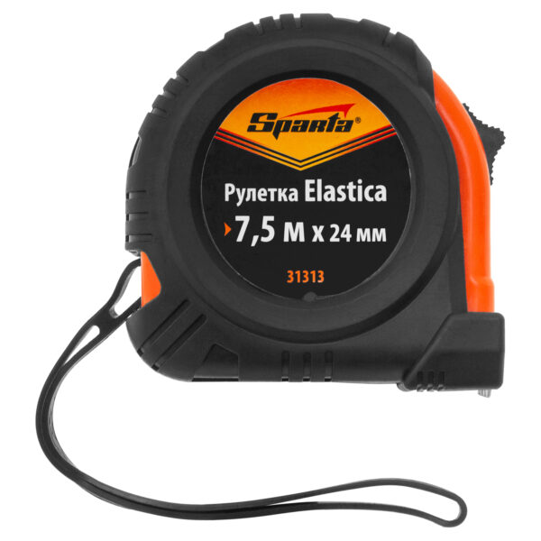 Рулетка Elastica,7,5 м х 24 мм,обрезиненный корпус Sparta — изображение 4