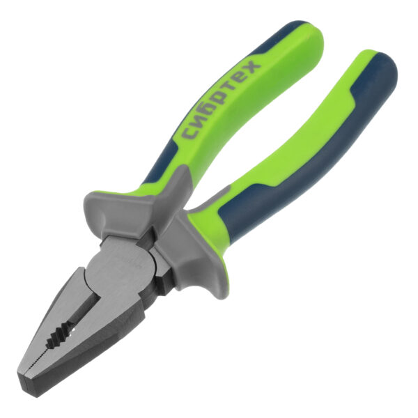 Плоскогубцы комбинированные, 180 мм, фосфатирование, трехкомпонентные рукоятки Сибртех — изображение 1