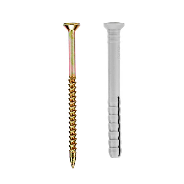 Дюбель-гвоздь полипропиленовый с потайным бортиком 6 х 60 мм, 200 шт Сибртех — изображение 4