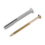 Дюбель-гвоздь полипропиленовый с потайным бортиком 6 х 60 мм, 200 шт Сибртех — изображение 3