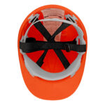 Каска защитная из ударопрочной пластмассы, оранжевая Сибртех — изображение 6