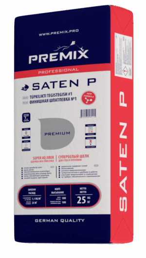 Saten P финишная полимерная шпаклевка, 25 кг