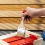 Кисть плоская "Стандарт" 2.5" (63 мм) натуральная щетина, деревянная ручка MTX