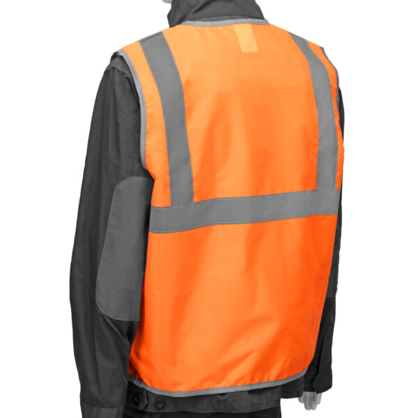Жилет сигнальный, оранжевый, размер XXL Сибртех — изображение 4