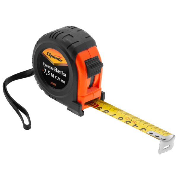 Рулетка Elastica,7,5 м х 24 мм,обрезиненный корпус Sparta — изображение 3