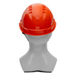 Каска защитная из ударопрочной пластмассы, оранжевая Сибртех — изображение 5