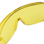 Очки защитные открытого типа, желтые, ударопрочный поликарбонат Сибртех — изображение 5