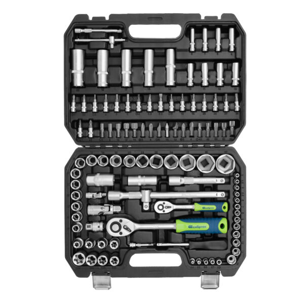 Набор инструментов, 1/2", 1/4", 108 предметов Сибртех — изображение 4