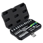 Набор инструментов, 1/4", пластиковый кейс, 29 предметов Сибртех — изображение 3