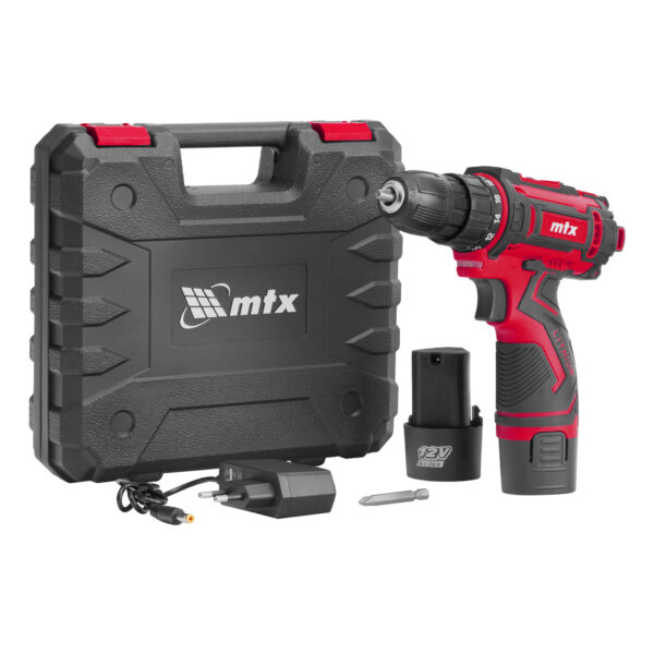 Дрель-шуруповерт аккумуляторная CDS-12, Li-Ion, 12 В MTX — изображение 1