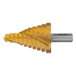 Сверло ступенчатое, 9-12-15-18-21-24-27-30-33-36 мм, HSS, спиральный профиль, трехгранный хвостовик Matrix — изображение 3