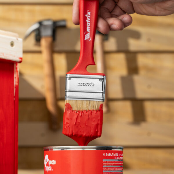 Кисть флейцевая "Эмали" Color Line 50 х 12 мм Matrix — изображение 7