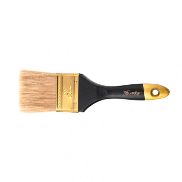 Кисть плоская "Профи" 2.5", натуральная щетина, деревянная ручка MTX — изображение 1