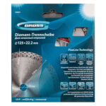 Диск алмазный, 125 х 22.2 мм, тонкий, сплошной (Jaguar) мокрая резка Gross — изображение 4