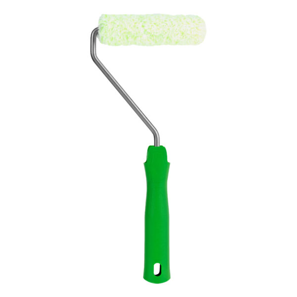 Мини-валик в сборе "Работы с древесиной", 110 мм, ворс 12 мм, D 16 мм, D ручки 6 мм, микроволокно Сибртех — изображение 3