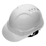 Каска защитная из ударопрочной пластмассы, белая Сибртех — изображение 9