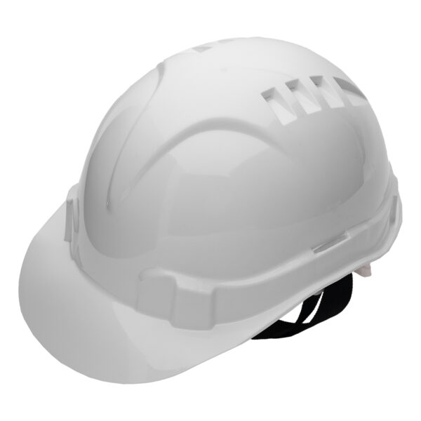 Каска защитная из ударопрочной пластмассы, белая Сибртех — изображение 9