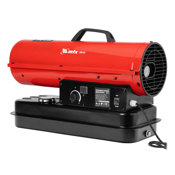 Дизельная тепловая пушка DHB-10i, 10 кВт, 400 м3/ч, прямой нагрев, термостат MTX — изображение 4