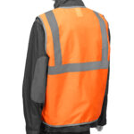 Жилет сигнальный, оранжевый, размер XL Сибртех — изображение 4