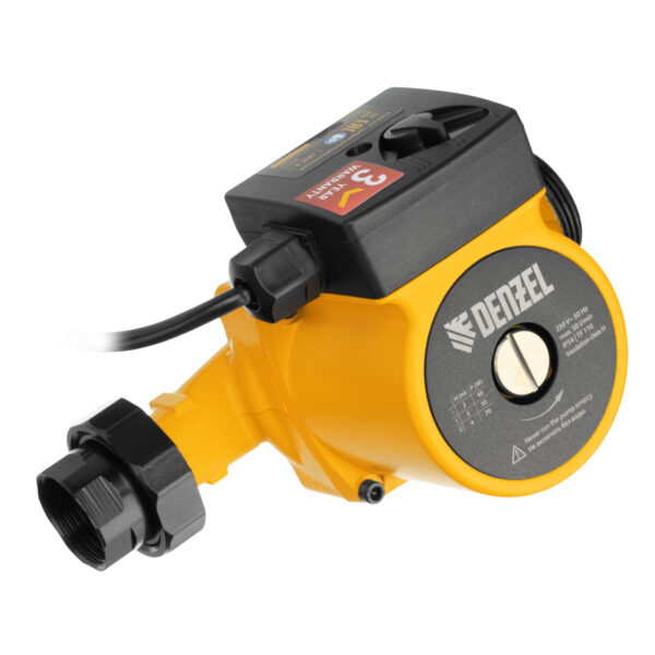 Циркуляционный насос CP25-4, напор 4 м, 50 л/мин, 1 м кабель, монт. длина 180 мм Denzel — изображение 2