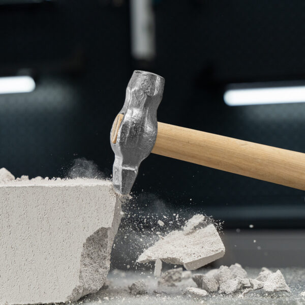 Молоток слесарный, 500 г, круглый боек, деревянная рукоятка — изображение 9