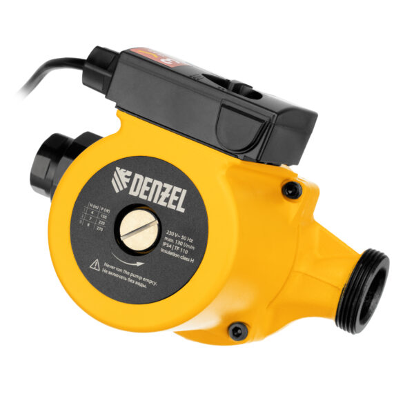 Циркуляционный насос CP25-8, напор 8 м, 130 л/мин, 1 м кабель, монт. длина 180 мм Denzel — изображение 1