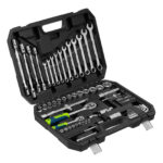 Набор инструментов, 1/2", 1/4", пластиковый кейс 89 предметов Сибртех — изображение 3