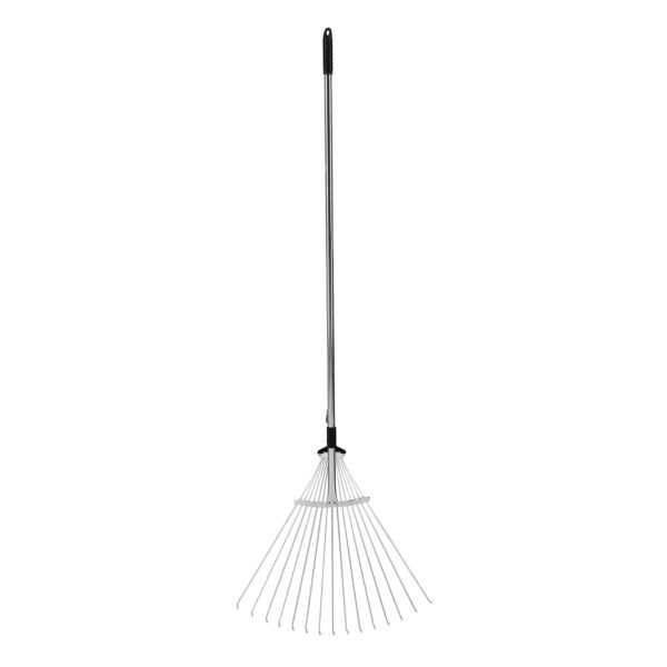 Грабли веерные стальные, 190 - 520 х 1200 - 1500 мм, 15 зубьев, раздвижные, стальной черенок, Palisad — изображение 2